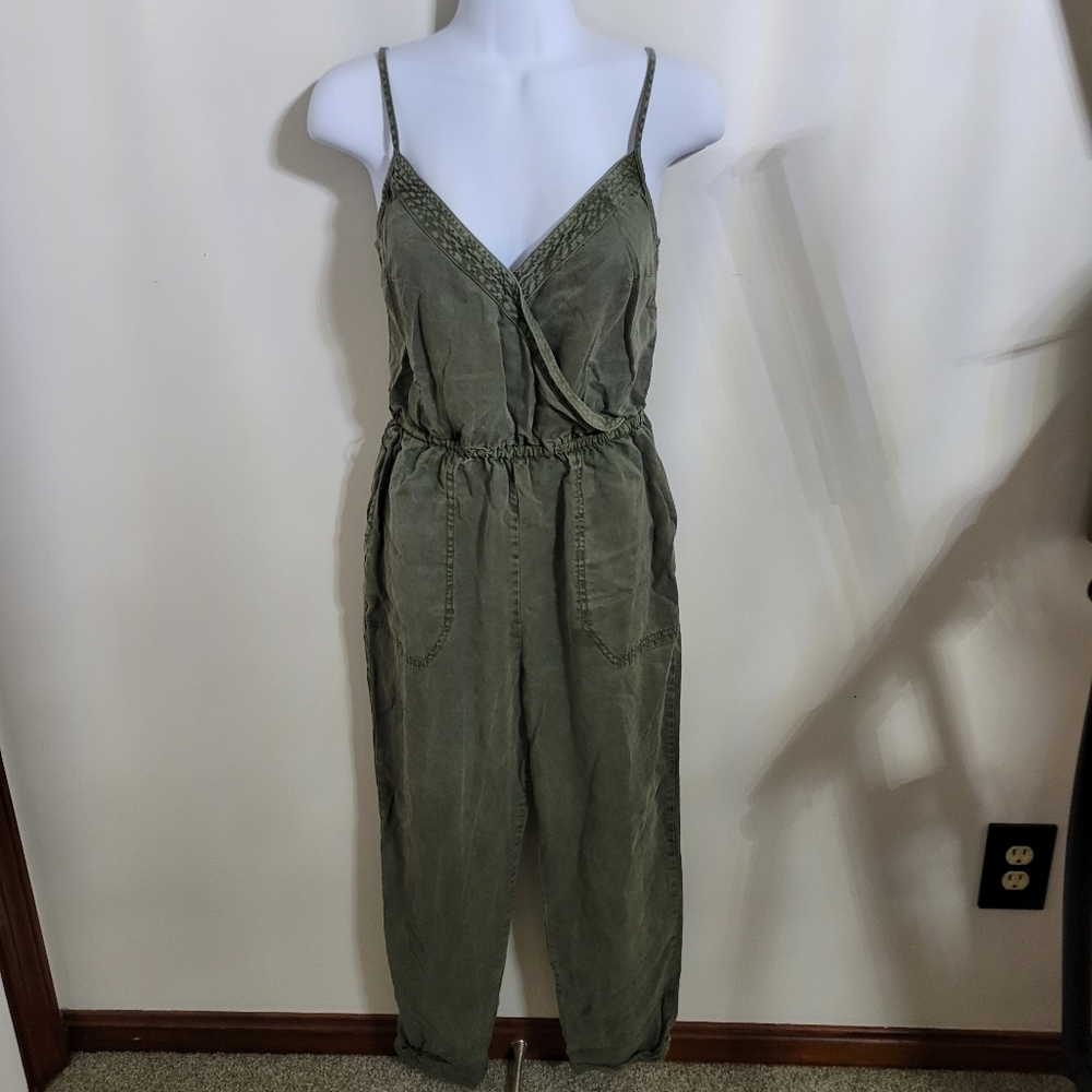 Abercrombie & Fitch Army Green Jumpsuit, Size Small
